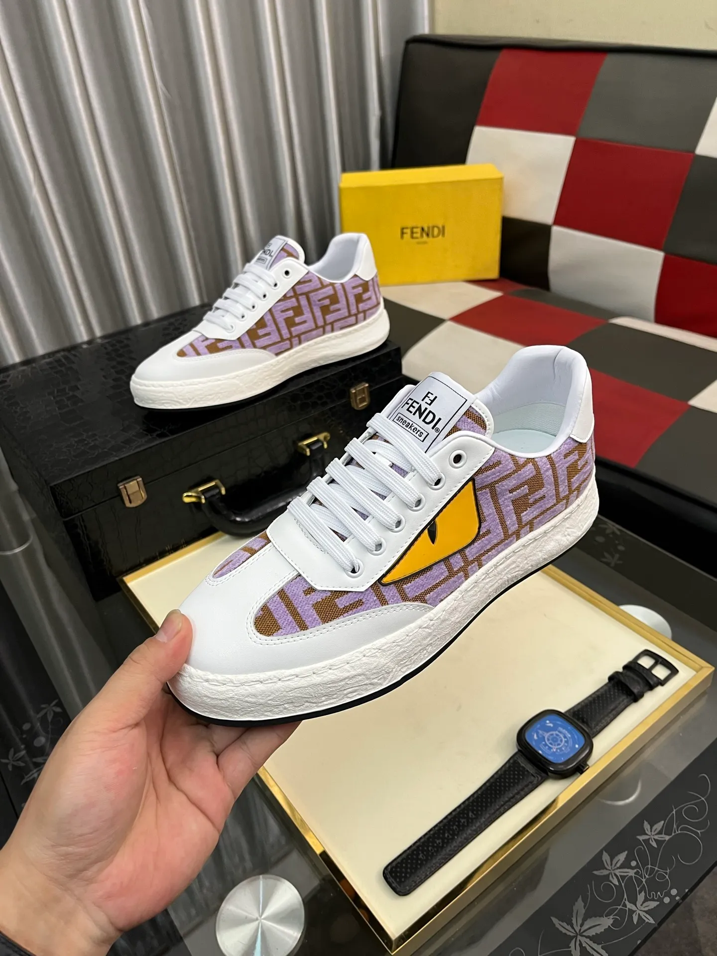 Men's shoes 💰420⌚️⌚️FENDI "Fendi" P480 Regular size: 38-44 (casual shoes) Product materials: Selected cowhide upper, soft sheepskin lining; original outsole. 4️⃣colors available